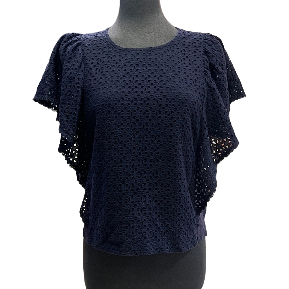 CODE X MODE Flutter Sleeve women’s top size XS Excellent Pre-Owned Condition